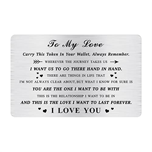 Image of TGCNQ Romantic Gifts for Her for Valentines Christmas Mother's Day, Wallet Card for Her Girlfriend