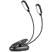 GLORIOUS-LITE 10 LED Book Light, Reading Lights with Warm/White/Natural Light, 2 Brightness, Portable Music Stand Light, Lightweight&Eye Caring, USB&Battery Operated, Perfect for Bookworms