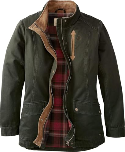 Legendary Whitetails Women's Saddle Country Shirt Jacket Dark Army X-Large