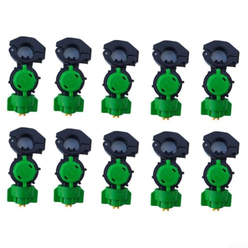 Lot de 10 buses de pulvérisation agricoles pour tracteurs, avec orifice de 9,8 mm et 21 tuyaux en acier de 22 mm, conçues pour optimiser l'irrigation et réduire les déchets