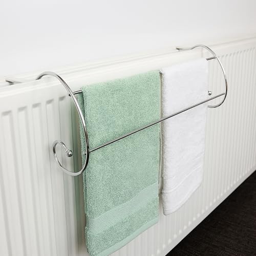 Radiator Airer Rack (Pack Of 2) | 2 Bar Chrome Radiator Clothes Airer | Indoor Radiator Dryers for Drying Clothes | Lightweight Radiator Dryer | Caravan Clothes Airer for Drying Towels, Socks, & More - Image 5