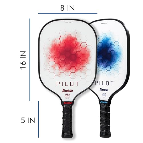 Franklin Sports Pilot Pickleball Paddle Set - 2 Player - 2 Rackets 4 Balls - image 3