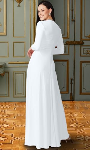 KOH KOH Womens 2025 Long Sleeve Flowy Formal Evening Elegant Designer Maxi Dress4