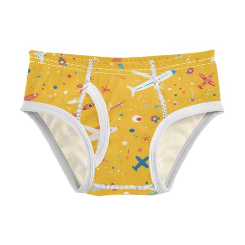 Kids Pattern Airplanes Colorful Little Boys Cotton Nighttime Underwear Cute Children Panties