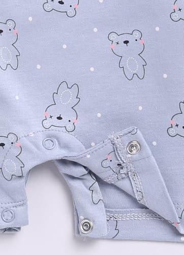 Image of BABYGO Baby Half Sleeve Rompers 100% Cotton for New Born Baby|Daily Suits for Baby Boys & Girls| 0-3M| 3-6M|6-9M|Onesies| Infant Clothes | Pack of 1