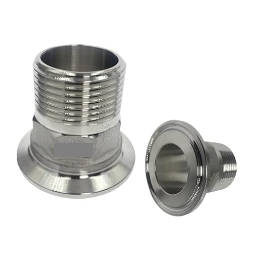 AARTERZZA 1/2" DN15-2 DN50 Stainless Steel SS304 Male Threaded Ferrule OD 50.5mm fit 1.5" Tri Clamp(DN32)