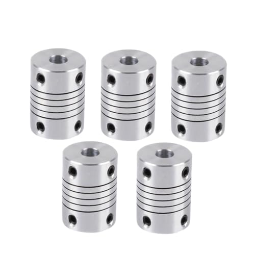 FELTECHELECTR 5stücke Teiliges Flexibler Aluminium-wellenkupplungen Für Schrittmotoren Und Encoder Drucker Zubehör Einfache Installation Vibrationsabsorbierend Langlebig Geeignet Für FELTECHELECTR 5stücke Teiliges Flexibler Aluminium-wellenkupplungen Für Schrittmotoren Und Encoder Drucker Zubehör Einfache Installation Vibrationsabsorbierend Langlebig Geeignet Für
