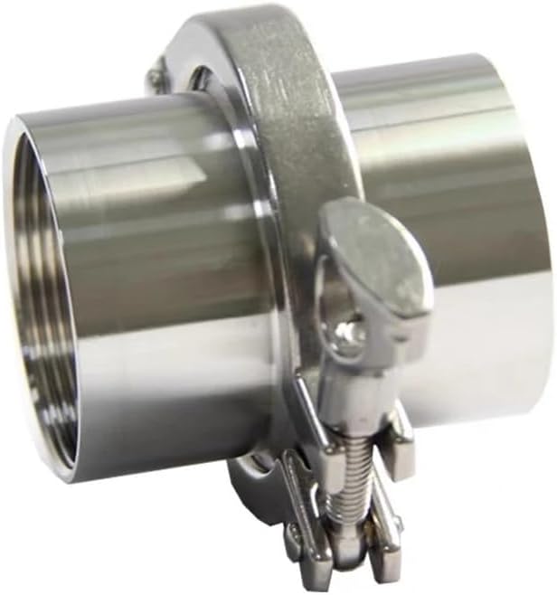 1/8" to 2" Tri Clamp Cover Internal And External Thread Ferrule Adapter Stainless Steel SS304 with Sillicon Gasket Pipe Fitting(Internal thread,DN15-Clamp 50.5mm)