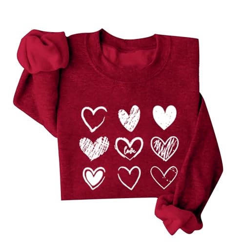 Sweat-shirt femme motif cœur vêtement d'hiver doux taille XXL pour exprimer votre tendresse
