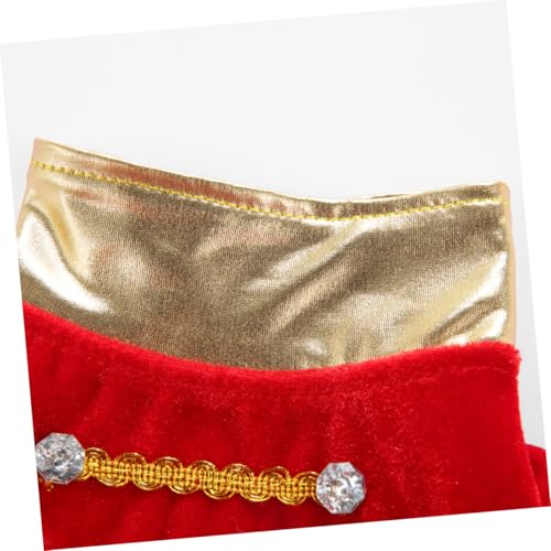 Disfraz navideño rojo para perros y gatos, talla M miniatura 3