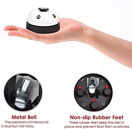 Campanello Addestramento Cani - Campana Vasino Per Cuccioli Con Base Antiscivolo (Blu) - Foto 7