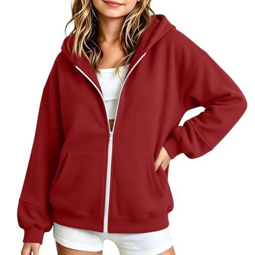 Girls Zip Up Hoodie Cute Oversized Hooded Sweatshirts with Pockets Tween | Kids Zip Up Hoodie for Boys and Girls with Full Zip, Kangaroo Pockets, Soft Fabric, and a Relaxed Fit for Teens - image 5