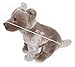 tachi Sitzender Plüschtier Hund, Kuscheltier Staffordshire Bull Terrier, grau beige Stofftier 30 cm