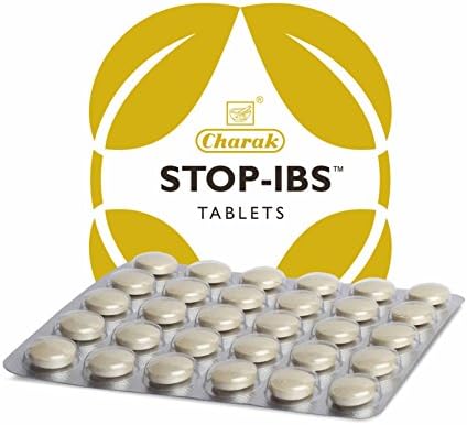 Charak Pharma Stop-IBS Tablet for Relief in Irritable Bowel Syndrome & Relieves Abdominal Gases | Healing Herbs Sunthi, Bilva & Musta (30 tablets)