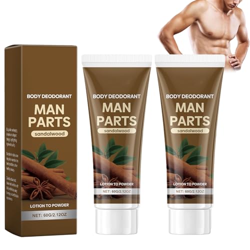 2 Pièces Déodorant Anti-transpirant, Creme Déodorant, Efficace Contre les Odeurs et la Transpiration, Doux sur la Peau, avec Action Dermopurificante, Convient à Tous les Types de Peau