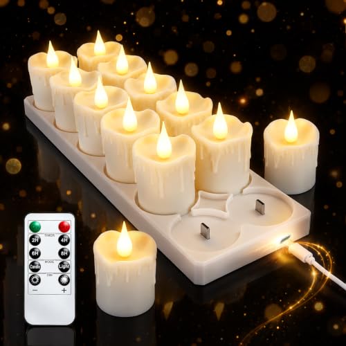 Velas de té LED recargables para ambientar habitaciones y fiestas con total seguridad