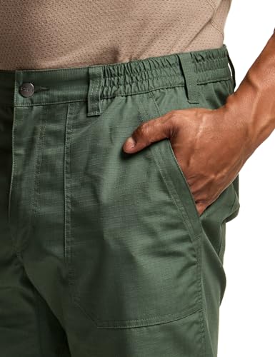 Image of CQR Men's Quick Dry Work Pants, Water Resistant Outdoor Tactical Pants, Lightweight Stretch Cargo Hiking Pants