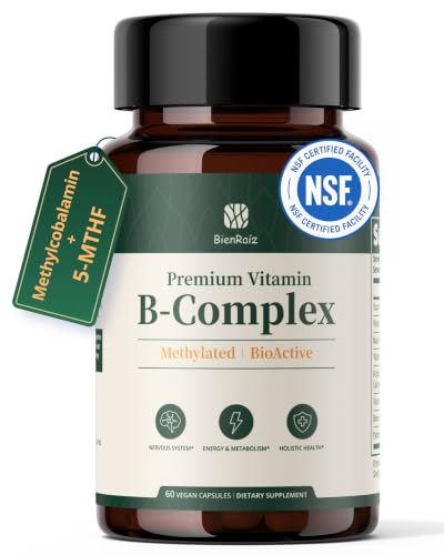 Image of Methylated Vitamin B Complex, for Women & Men, 60 Capsules | L-5-MTHF & Methyl B12, MTHFR Support, 2.5X Absorption, Energy & Brain, Nerve Health, Vegan, Gluten Free, Keto, 60-Day Supply
