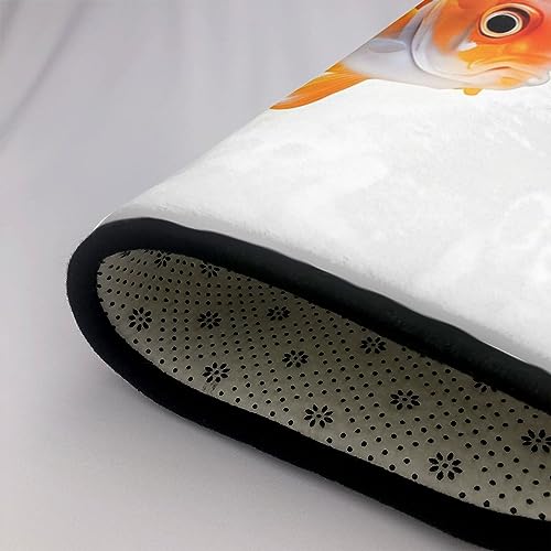 Tapis imprimé poisson doré super doux pour salon et chambre