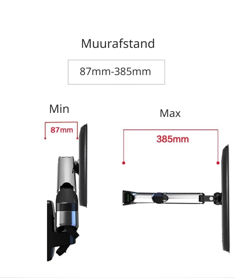 Support de Moniteur Pivotant à 360° DrPhone MountEase3 à Ressort à Gaz - 7