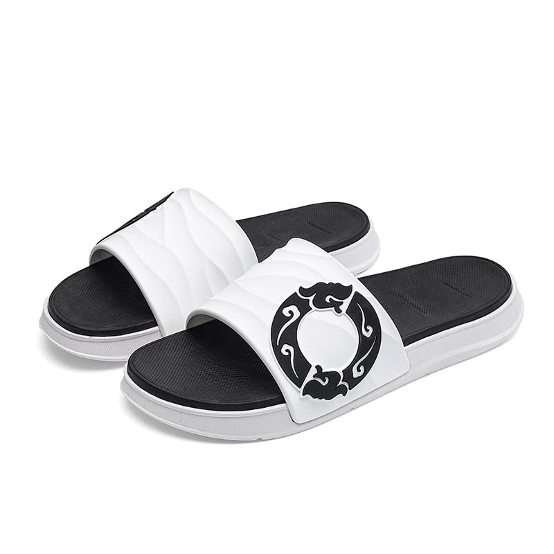 Infradito Uomo Cursori da Uomo Hook & Loop/Latex Sole Sandali in Pelle Antiscivolo Infradito Estate Spiaggia All'Aperto Indoor