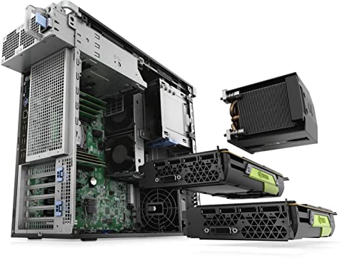 Image of Dell Precision T5820 Workstation Desktop | Core i9-10940X - 4TB HDD + 1TB SSD Hard Drive - 64GB RAM - Nvidia RTX A5000 | 14 cores @ 4.6 GHz - 16GB GDDR6 Win 11 Pro Black (Renewed)