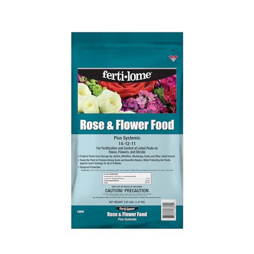 Fertilome (13845) Rose and Flower Food Plus Systemic 14-12-11 (3.25 lbs.)