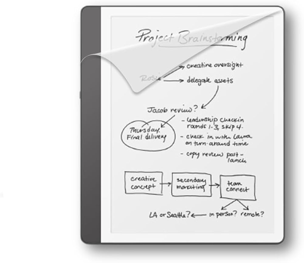 Kindle Scribe 16gb 画面にシート貼って済み Kindle Scribe 16gb 画面にシート貼って済み Amazon Kindle