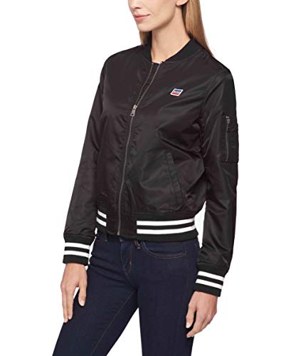 Levi's Women's Retro Stripe Rib Knit Bomber Jacket2