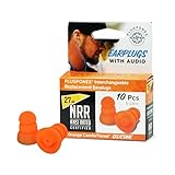 Plugfones PRP-SO10 ComforTiered Silicone Replacement Earplugs Orange 10/pkg 5 Pa