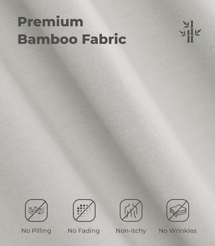 Image of NACHILA Women's Bamboo Viscose Pajama Sets Summer Cooling Short Sleeve Capri Soft Pjs Night Sweats Moisture Wicking Sleepwear