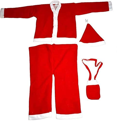 Image of F&N Home Decor Santa Claus Costume Christmas Dress for Kids