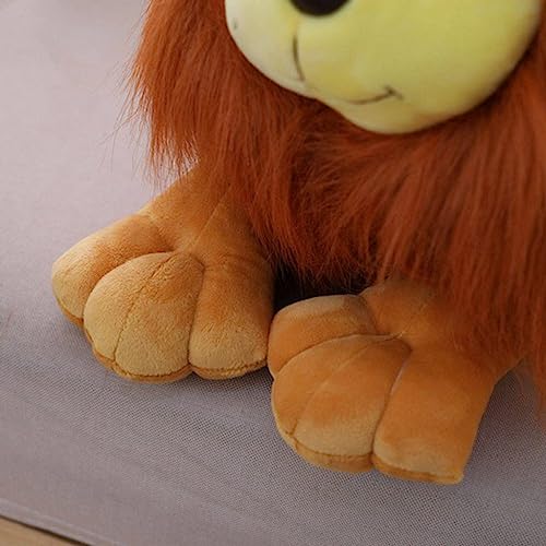 Image of Tickles Sleeping Jungle Lion Jack Soft Stuffed Plush Animal Toy for Kids Boys & Girls Birthday Gifts (Size: 50 cm Color: Brown)