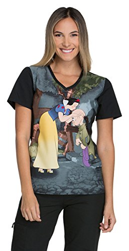 One-Day Sale: Up to 50% Off Tooniforms By Cherokee Women's V-Neck Snow White Print Scrub Top Medium Print One-Day Sale: Up to 50% Off Tooniforms By Cherokee Women's V-Neck Snow White Print Scrub Top Medium Print