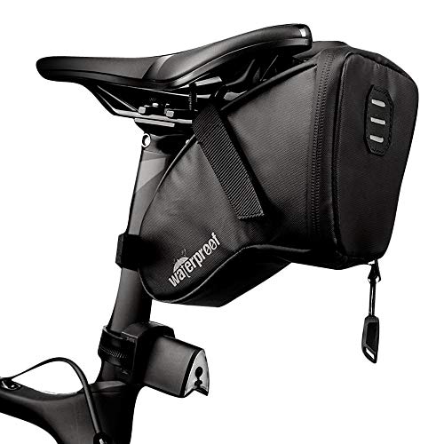 Athyior Bolsa para Sillín Bicicleta Impermeable - 1L Bolsa de Ciclismo Durable Reflectante para MTB Bici de Carretera Bomba Herramientas para Reparar Cover