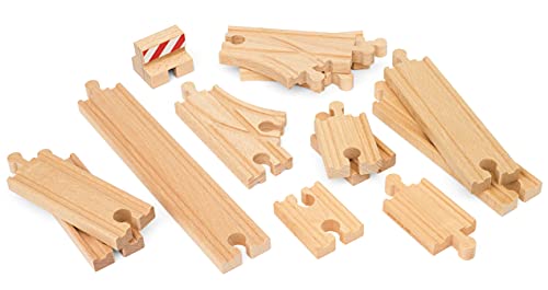 Brio World - 33394 Starter Track Pack | 13Piece Wooden Train Tracks For Kids Ages 3 & Up #TOP3
