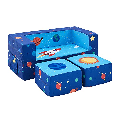 Ulax furniture Kids Couch Modular Loveseat Children Furniture for Playroom