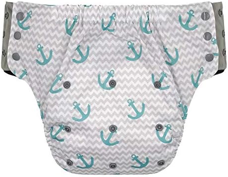 Pull On Cloth Diaper with Tabs - Special Needs Protective Incontinence Briefs for Big Kids, Teens and Adults (Extended, Black)