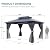YITAHOME 10x12FT Hard-Top Gazebo Double Roof Canopy Outdoor with Netting and Shaded Curtains, Aluminum Frame Polycarbonate Hardtop Garden Tent for Patio, Backyard, Deck and Lawns, Gray