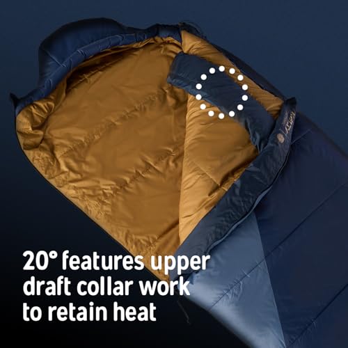 Image of Kelty Cosmic Synthetic Fill 20 Degree Backpacking Sleeping Bag, Long - Compression Straps, Stuff Sack Included (2025)