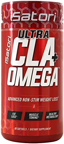 iSatori Ultra CLA - Omega 3 6 9 Safflower Oil Fish Oil Conjugated Linoleic Acid - Natural Weight Loss Exercise Enhancement Fat Burner Muscle Toner - Stimulant Free Dietary Supplement - 90 Softgels