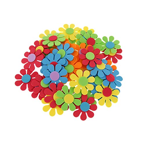 Generic Lot de 50pcs Fleur Mixte Mousse Enfants Décoration Artisanat Bricolage Diy Cover