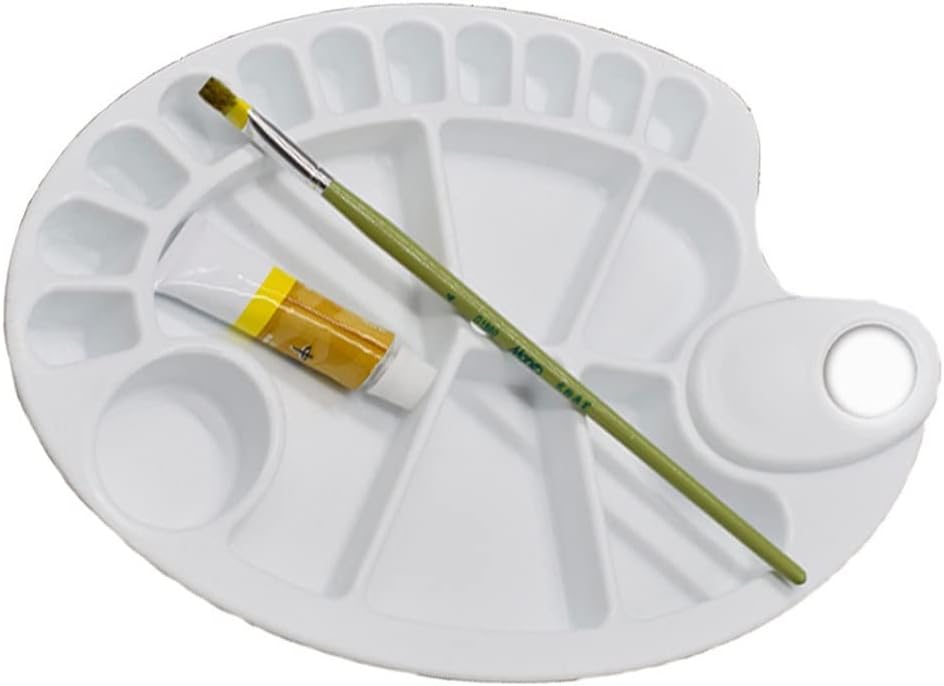 1Piece Big Size Oval Watercolor Acrylic Painting Palette Drawing Thickness
