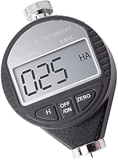 JF-XUAN Hardness Tester Digital Hardness Durometer Tester 0-100HA Shore A LCD Meter Compatible with Rubber Plastic Leather Multi-Grease Wax