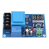 Chiffonade XH-M602 Battery Charger Controller Module AC 220V - Programmable Voltage Protection for 6V-96V Lithium Batteries, 3-Digital Display