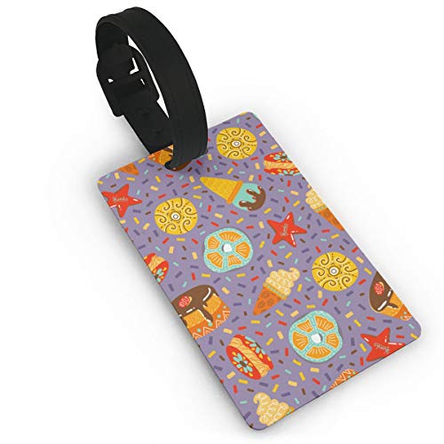 Preisvergleich Produktbild Handgezeichnete EIS und Kuchen Landung Koffer Kofferanhänger Reisezubehör Gepäck Namensschilder