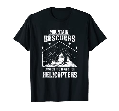 Mountain Rescuers Mountaineers Protection de pente de ski T-Shirt