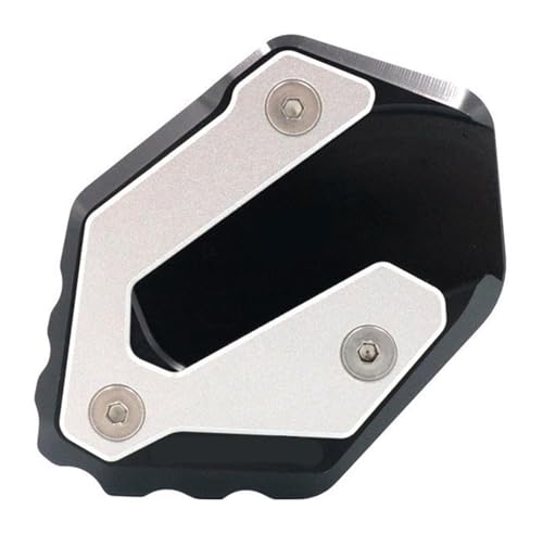 Seitenständer Verlängerungsplatte Für Y&amaha Für MT-07 Für FZ-07 Für Tracer 700GT 700 GT Für XSR700 Motorrad Seitenständer Kickstand Pad Erweiterung Vergrößern(Schwarz,X-1)