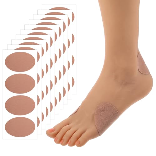 40Pcs Moleskin for Feet Blisters, Adhesive Moleskin Tape Waterproof Breathable Moleskins Padding Pads for Shoes, Toes, Heels, Calluses