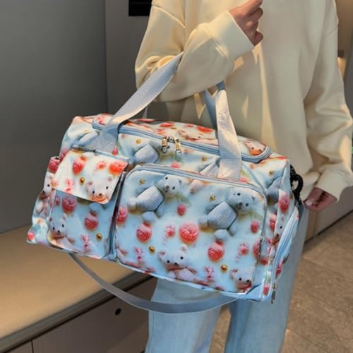 Sac de sport avec compartiment à chaussures pour le yoga et week-end - 4